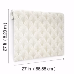 Обои York Modern Heritage 125th Anniversary Scalloped Pearls NV5549