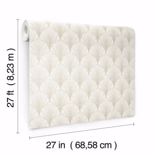 Обои York Modern Heritage 125th Anniversary Scalloped Pearls NV5549