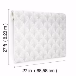 Обои York Modern Heritage 125th Anniversary Scalloped Pearls NV5550