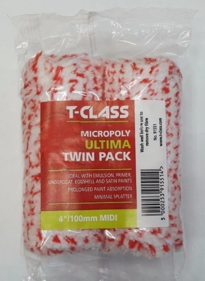 Валик для красок Harris brushes T-CLASS микроволокно 91551 100 мм, 2 шт/уп