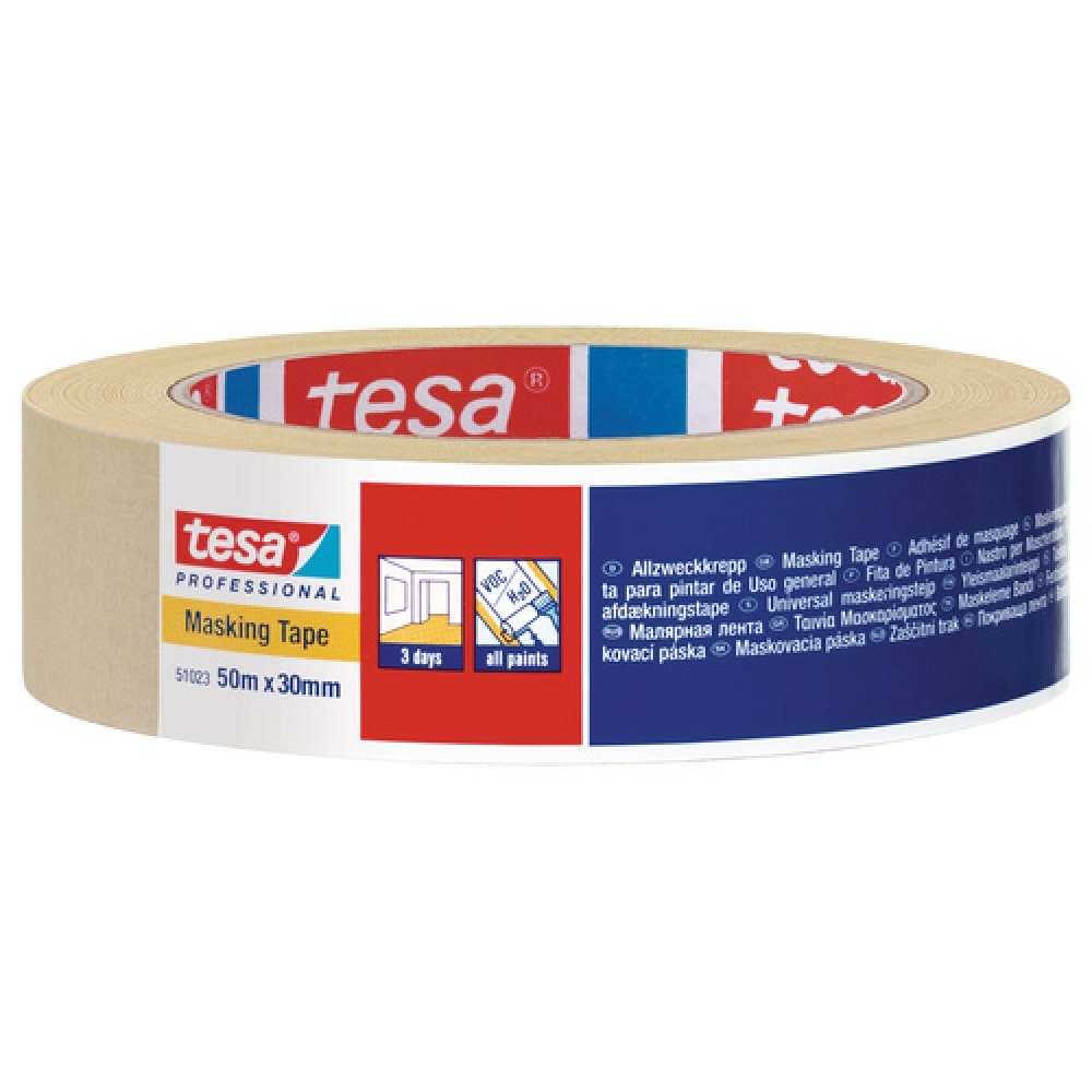Малярная лента Tesa бумажная 51023-00002 50м х 30мм