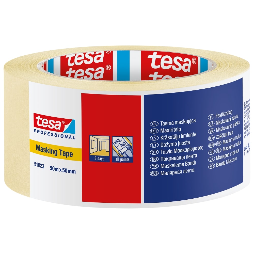 Малярная лента Tesa бумажная 51023-00004 50м х 50мм