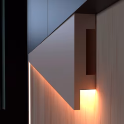 Молдинг под покраску Evrowood M06 LED с подсветкой 2000×80×18