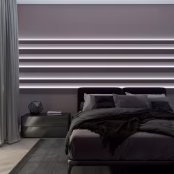 Молдинг под покраску Evrowood M07 LED с подсветкой 2000×120×18