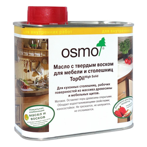 Масло для мебели и столешниц Osmo TopOil 3039 Графит 0,5 л Масло для мебели и столешниц Osmo TopOil 3039 Графит 0,5 л
