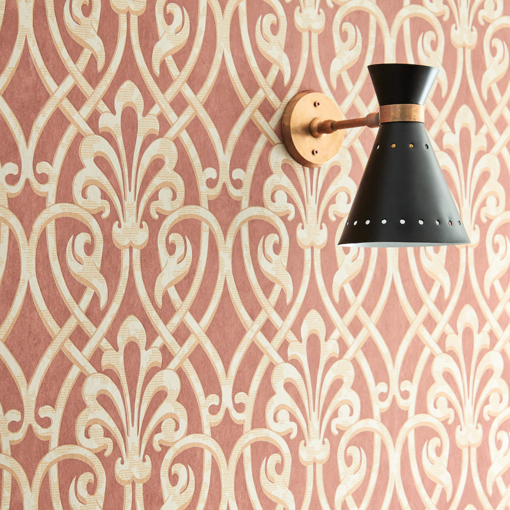 Обои Little Greene London Wallpapers V Brook Street Etruscan 0256BKETRUS фото в интерьере