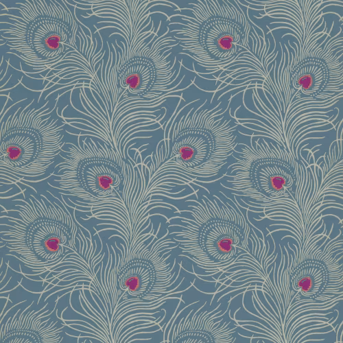 Обои Little Greene London Wallpapers V Carlton House Terrace Blue Plume 0256CTBLUEP