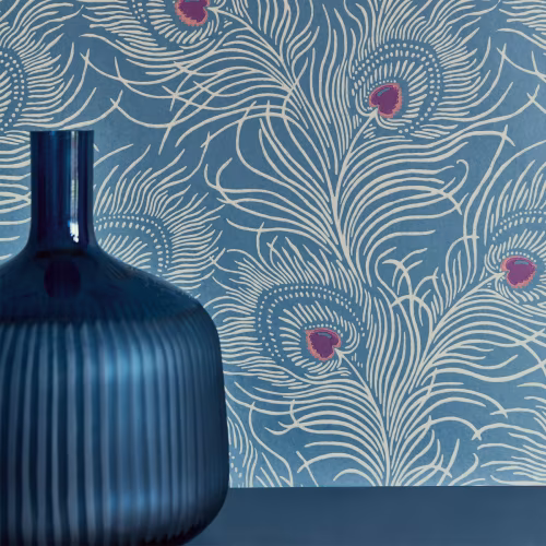 Обои Little Greene London Wallpapers V Carlton House Terrace Blue Plume 0256CTBLUEP
