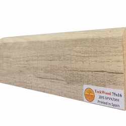 Плинтус МДФ ламинированный TeckWood Дуб Бруклин 2150×75×16