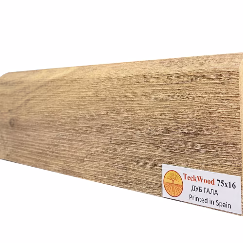 Плинтус МДФ ламинированный TeckWood Дуб Гала 2150×75×16