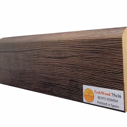 Плинтус МДФ ламинированный TeckWood Венге Комби 2150×75×16