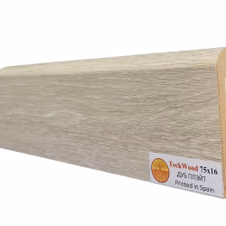 Плинтус МДФ ламинированный TeckWood Дуб Плэйт 2150×75×16