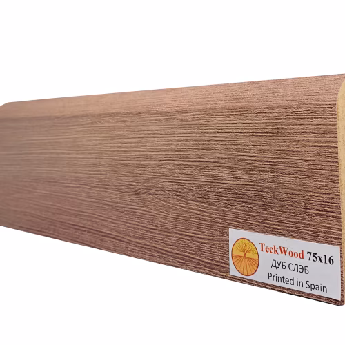 Плинтус МДФ ламинированный TeckWood Дуб Слэб 2150×75×16