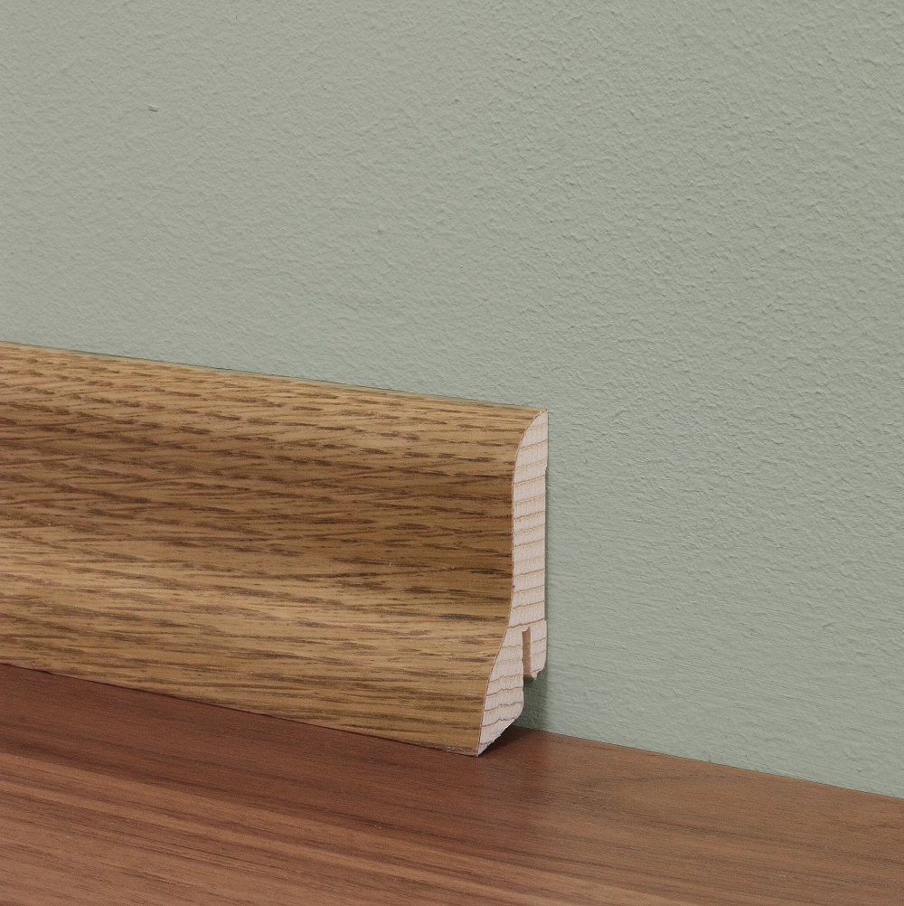 Плинтус деревянный Tarkett Дуб Винтаж 2400×60×23 фото в интерьере