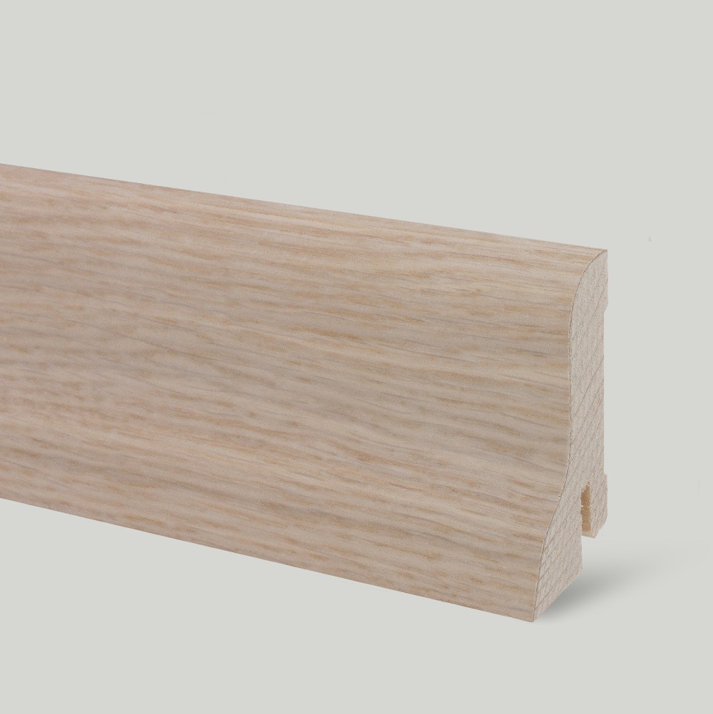 Плинтус деревянный Tarkett Дуб Робуст Белый 2400×60×23 Плинтус деревянный Tarkett Дуб Робуст Белый 2400×60×23