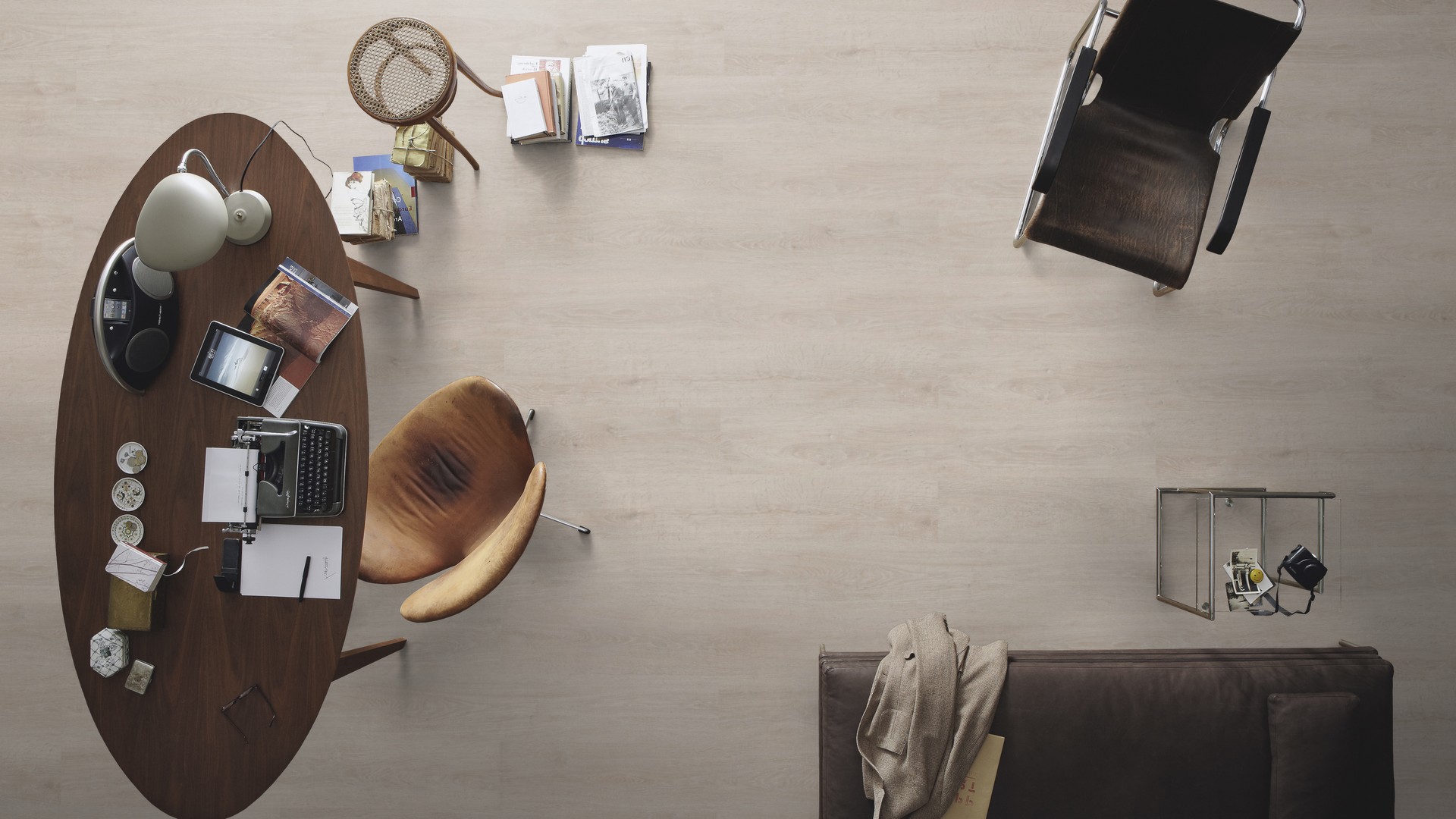 Ламинат Meister LD 150 Дуб Вайт лэйд White lyed oak 600017-1288198-06181 1288×198×8 фото в интерьере