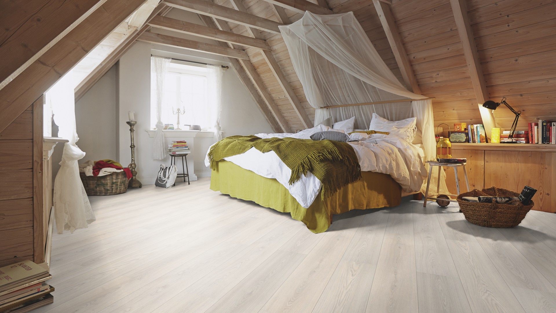 Ламинат Meister LD 150/6268 Дуб Марципан 1288×198×8 фото в интерьере