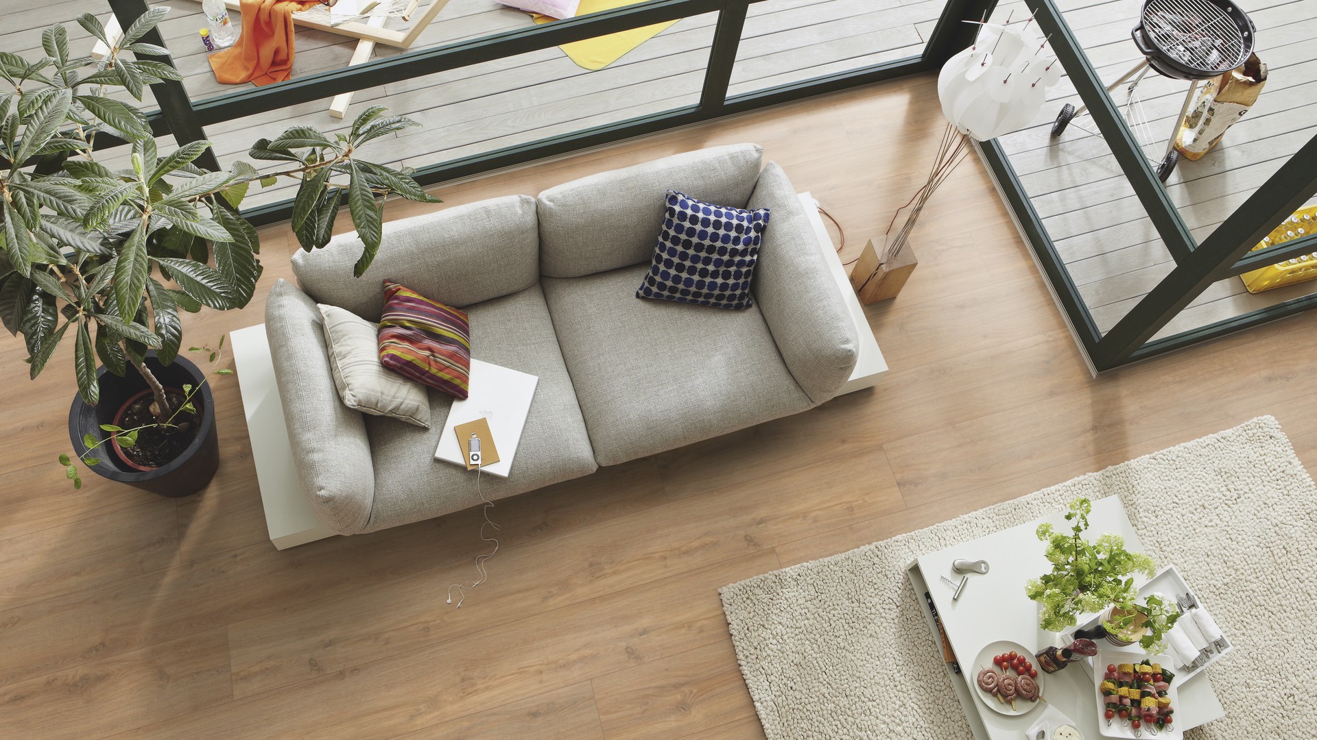 Ламинат Meister LL 150 Дуб Нова Nova oak 600007-2052220-06413 2052×220×8 фото в интерьере