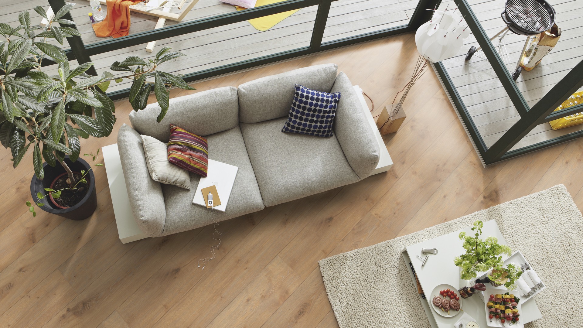 Ламинат Meister LL 250/6385 Дуб Дакар 2052×248×10 фото в интерьере