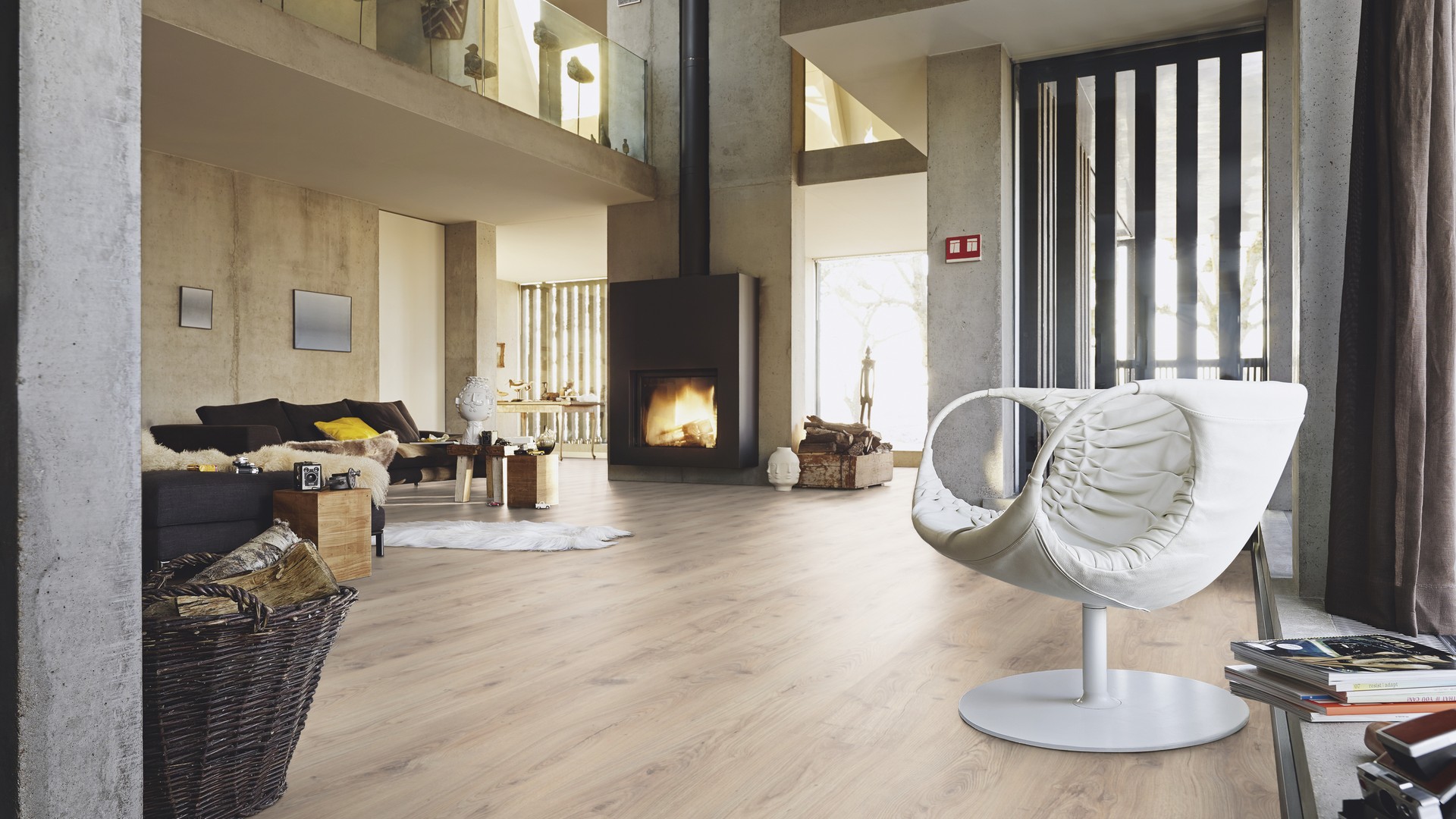 Ламинат Meister LL 250/6838 Дуб Ледниковый 2052×248×10 фото в интерьере