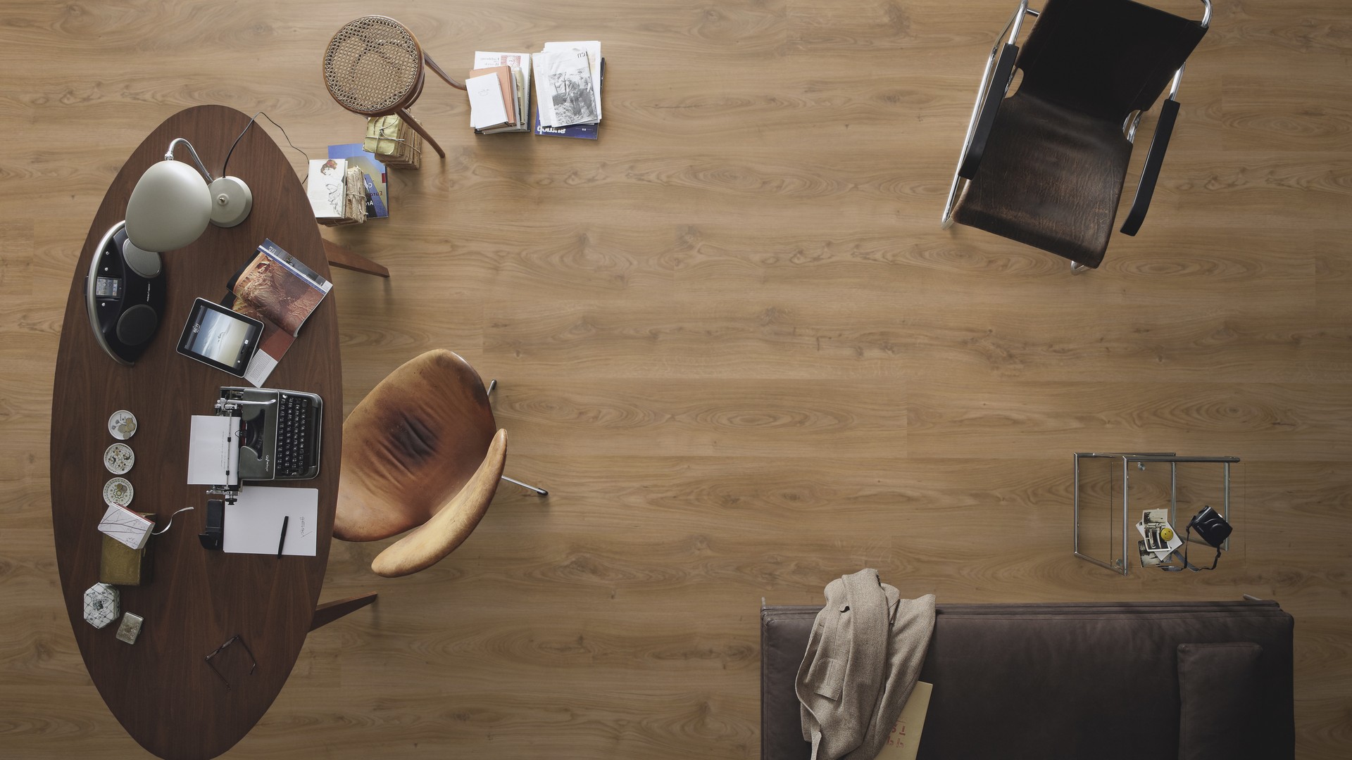 Ламинат Meister LL 250/6841 Дуб светлый замок 2052×248×10 фото в интерьере