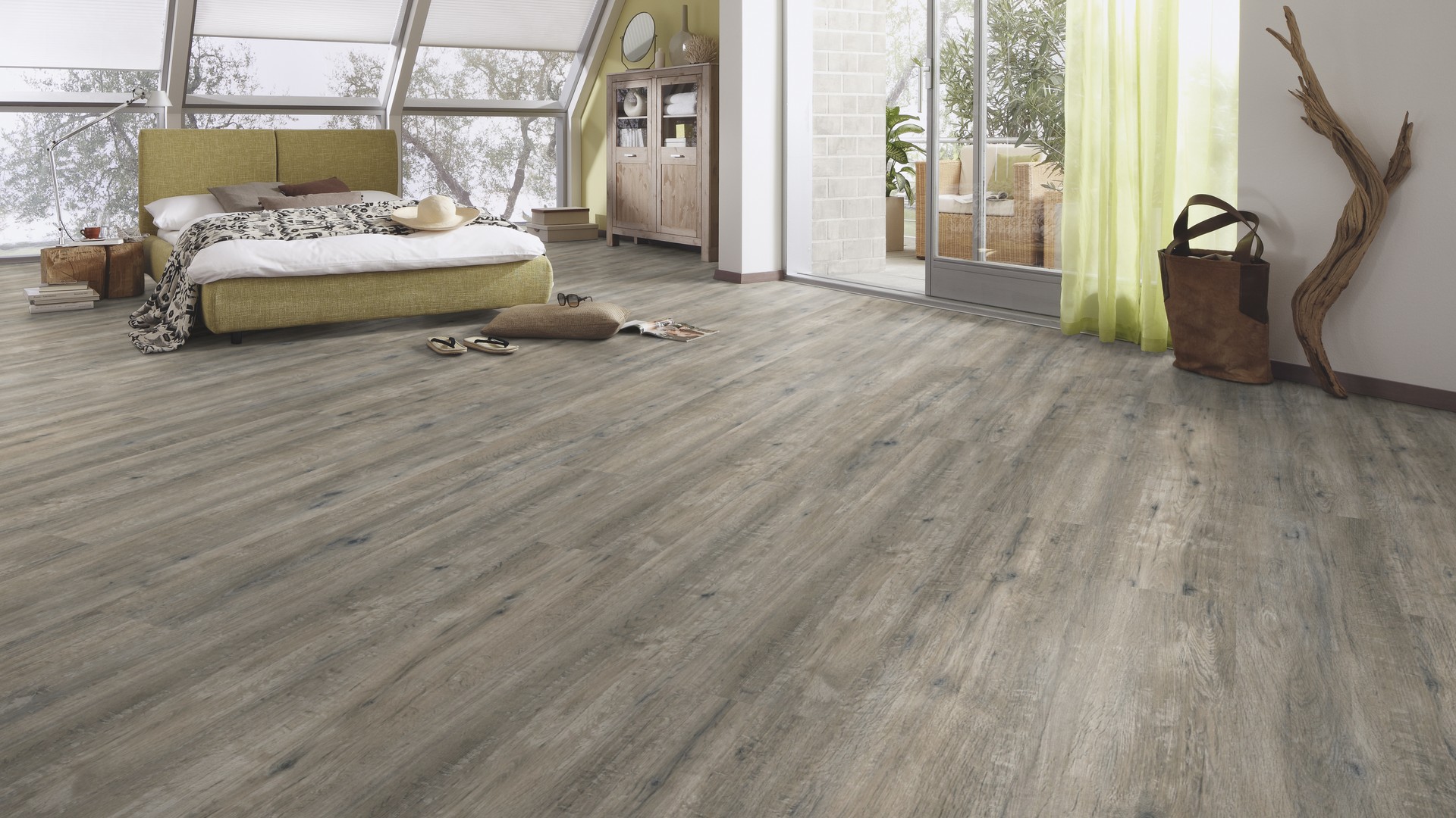 Ламинат Meister LD 250/6847 Дуб фьорд серый 1287×220×10 фото в интерьере