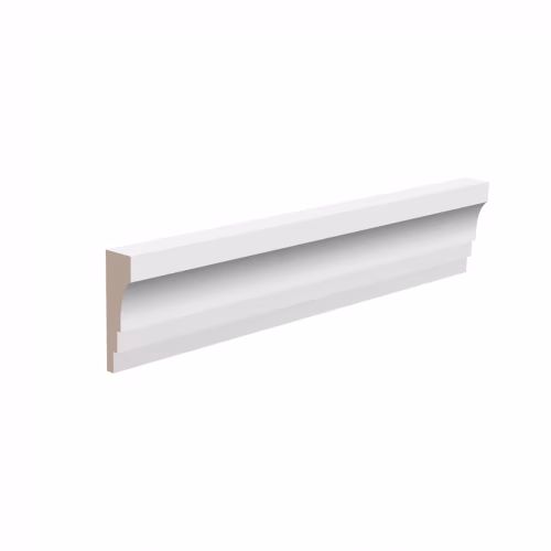 Потолочный плинтус ЛДФ под покраску Ultrawood CR 0027 2440×15×50