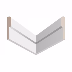 Молдинг под покраску Ultrawood N 009 2440×75×15