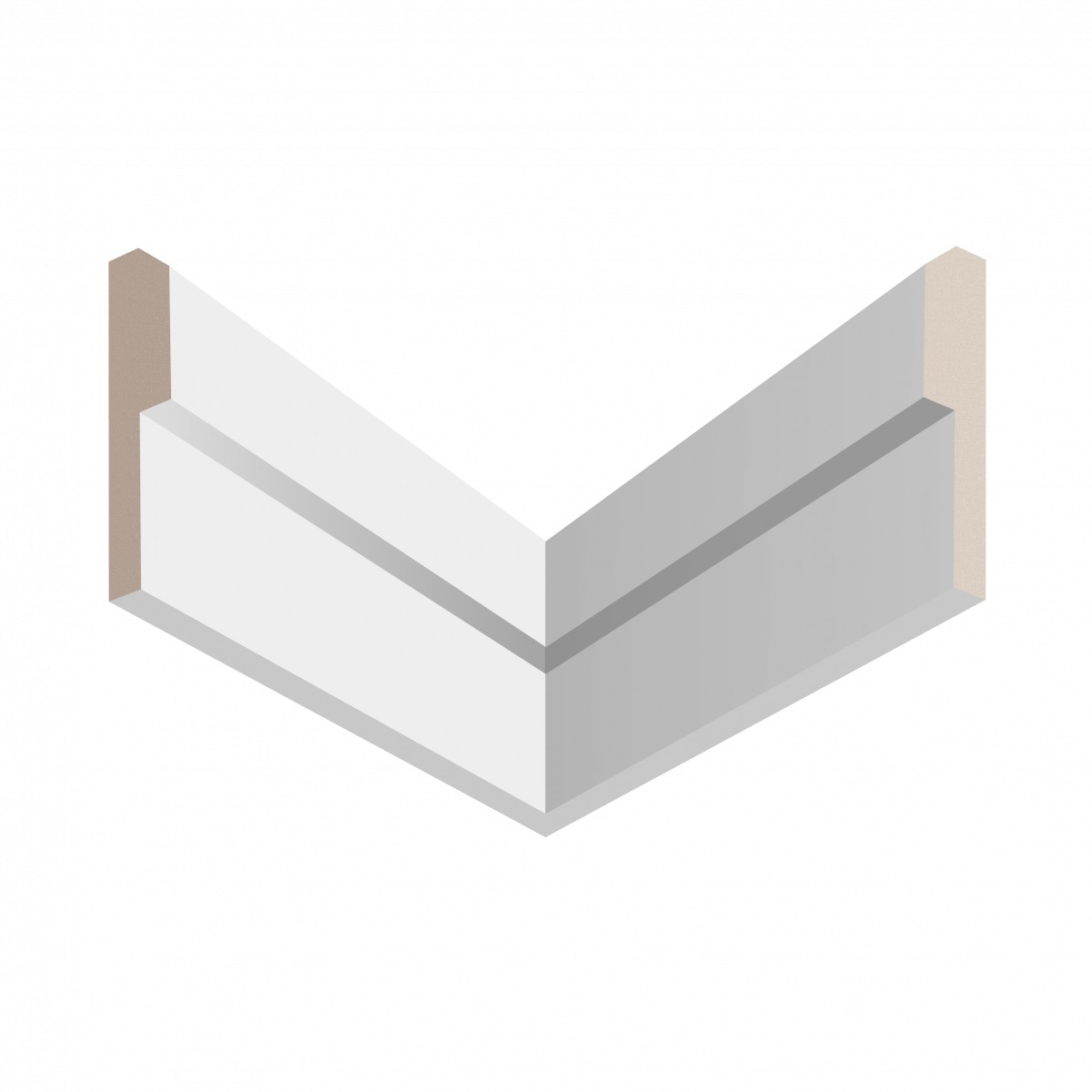 Молдинг под покраску Ultrawood N 009 2440×75×15