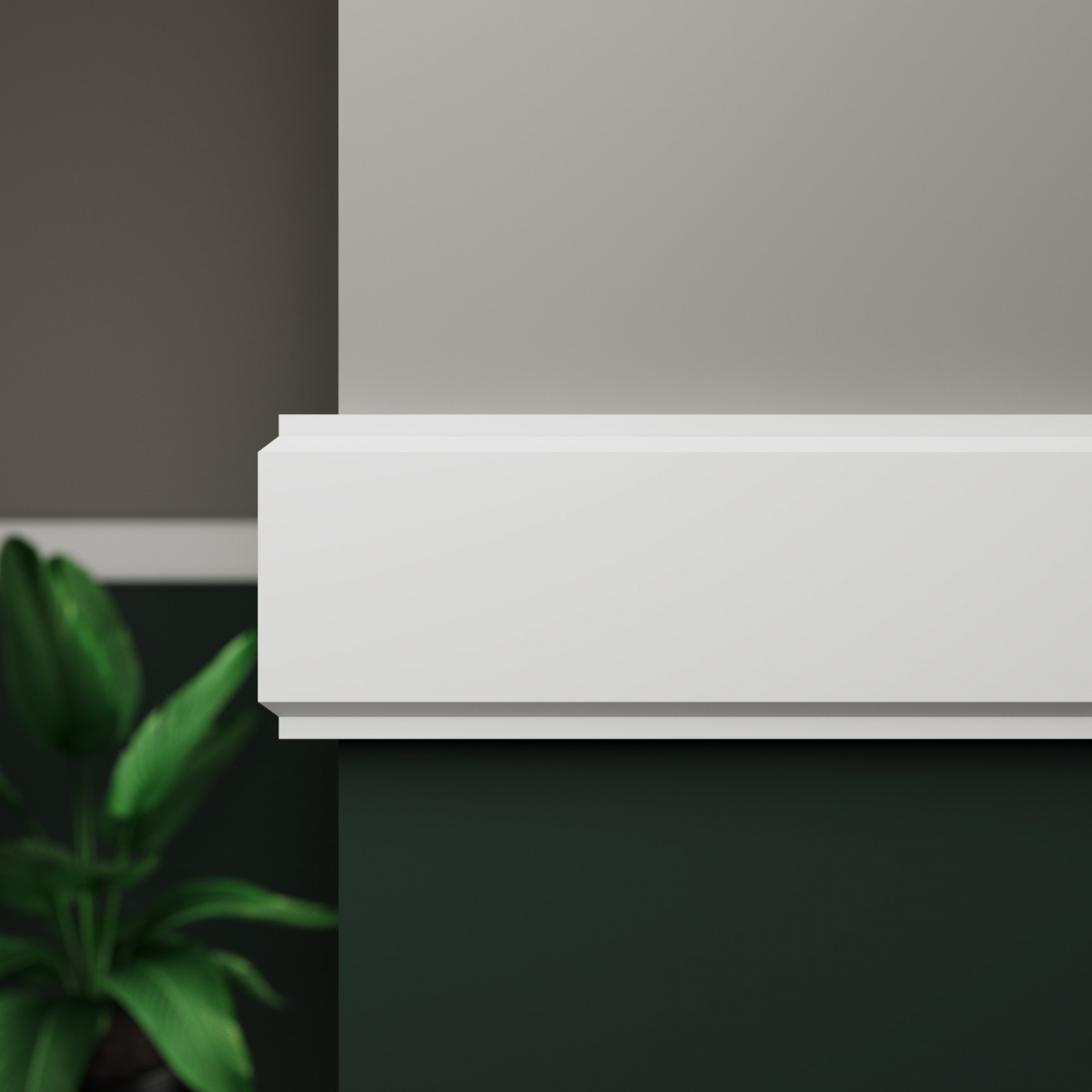 Молдинг под покраску Ultrawood N 1096 2440×95×20 фото в интерьере