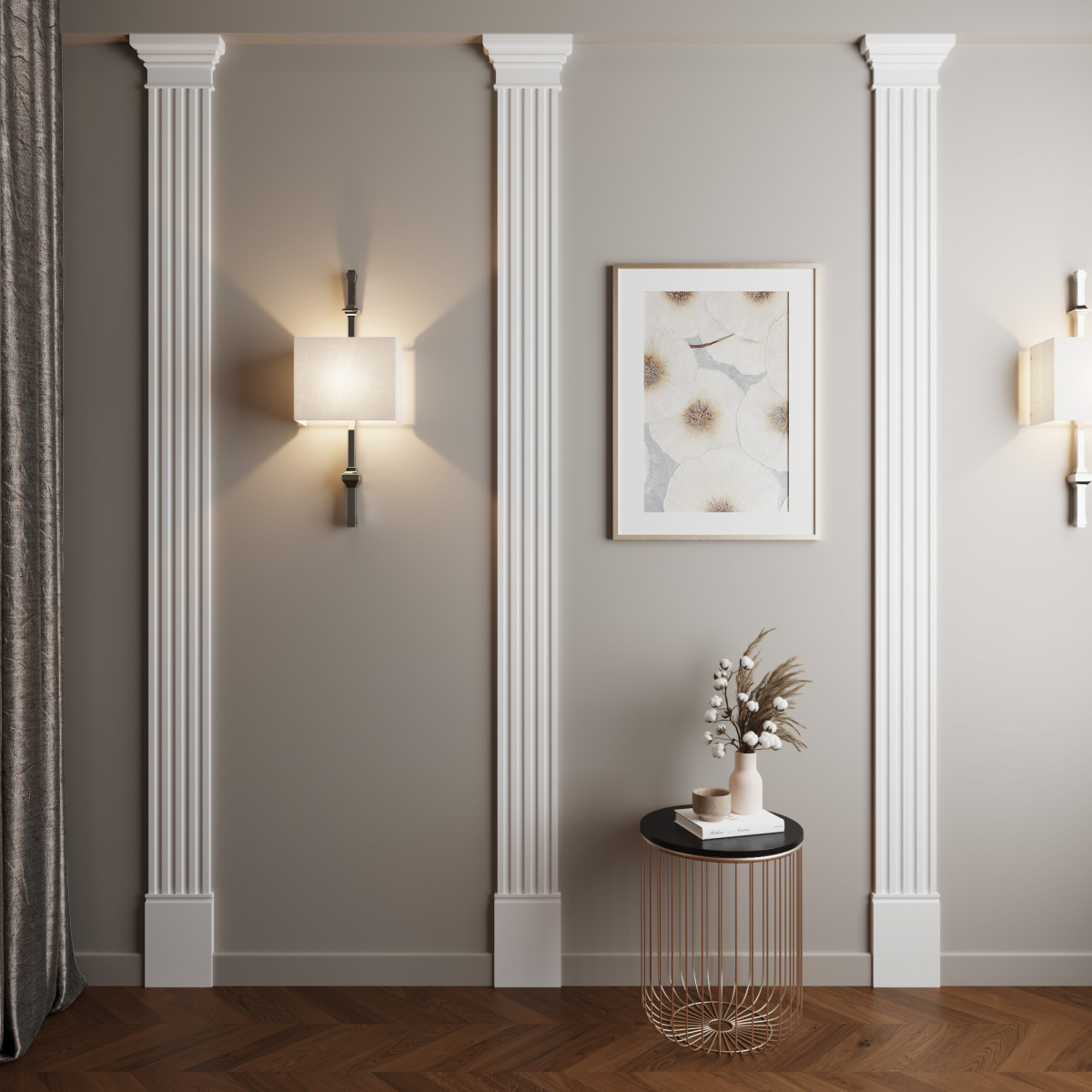 Молдинг под покраску Ultrawood N 4300 2440×150×15 фото в интерьере