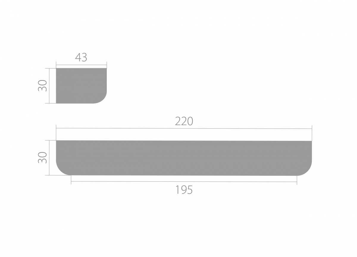 Дверной декор верхний под покраску Ultrawood D 4200 220х30×43