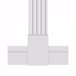 Дверной декор нижний под покраску Ultrawood D 4400 250х165×18