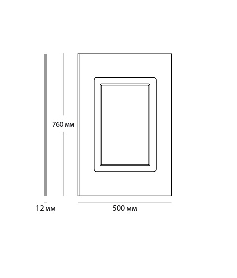 Стеновая панель под покраску Ultrawood UW 1050 500×760×12