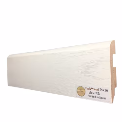Плинтус МДФ ламинированный TeckWood Дуб Лёд 2150×75×16