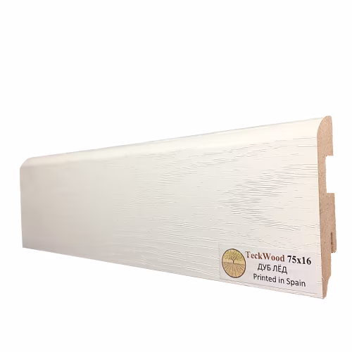 Плинтус МДФ ламинированный TeckWood Дуб Лед 2000×75×16