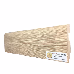 Плинтус МДФ ламинированный TeckWood Дуб Опал 2150×75×16