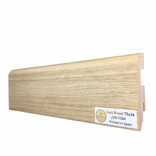 Плинтус МДФ ламинированный TeckWood Дуб Гоби 2000×75×16