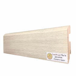 Плинтус МДФ ламинированный TeckWood Дуб Крем 2150×75×16