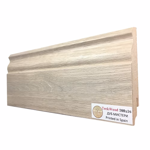 Плинтус МДФ ламинированный TeckWood Дуб Мистери 2150×100×16