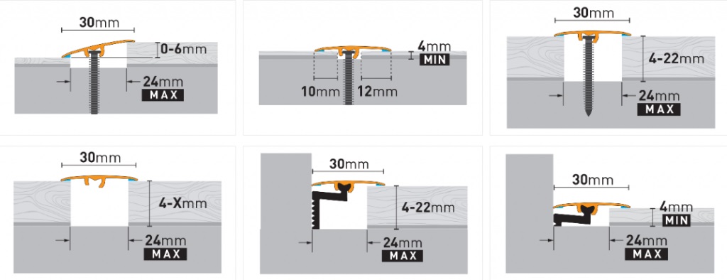 Порожек алюминиевый Т-образный Arbiton CS3/A1 Серебро 1860×30×4