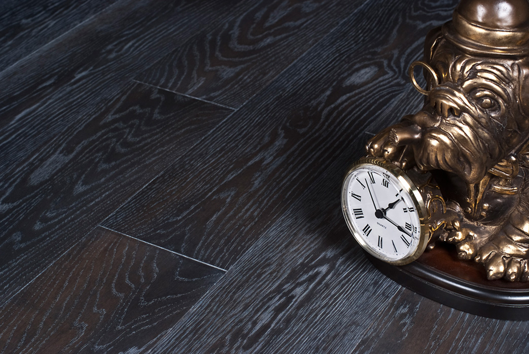 Инженерная доска Gran Parte Дуб Антрацит Antracite 024 натур-классик 500-1500×155×15 фото в интерьере