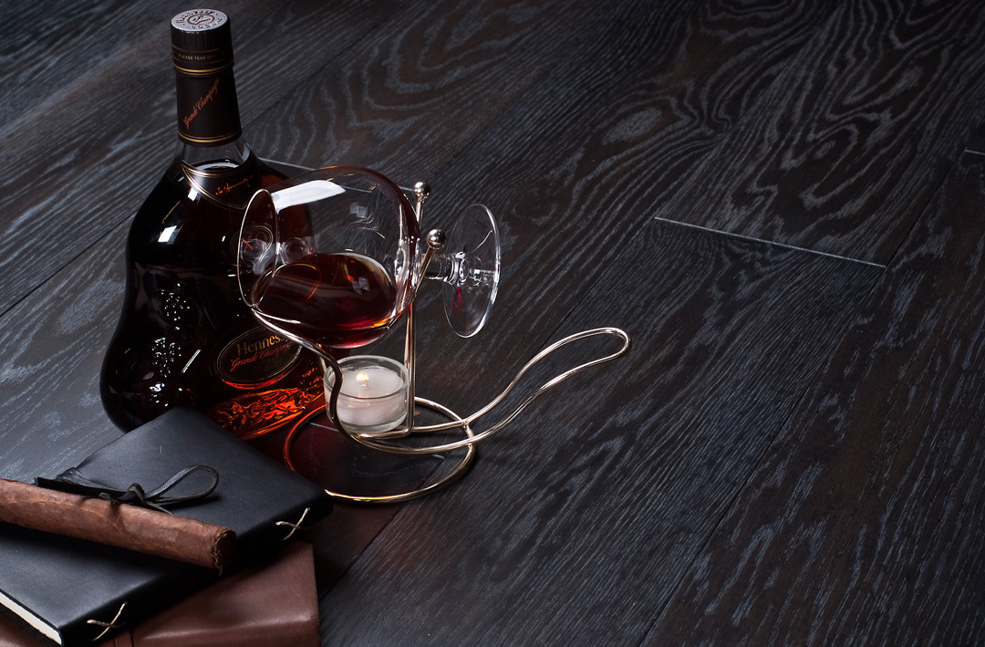 Инженерная доска Gran Parte Дуб Антрацит Antracite 024 натур-классик 500-1500×155×15 фото в интерьере