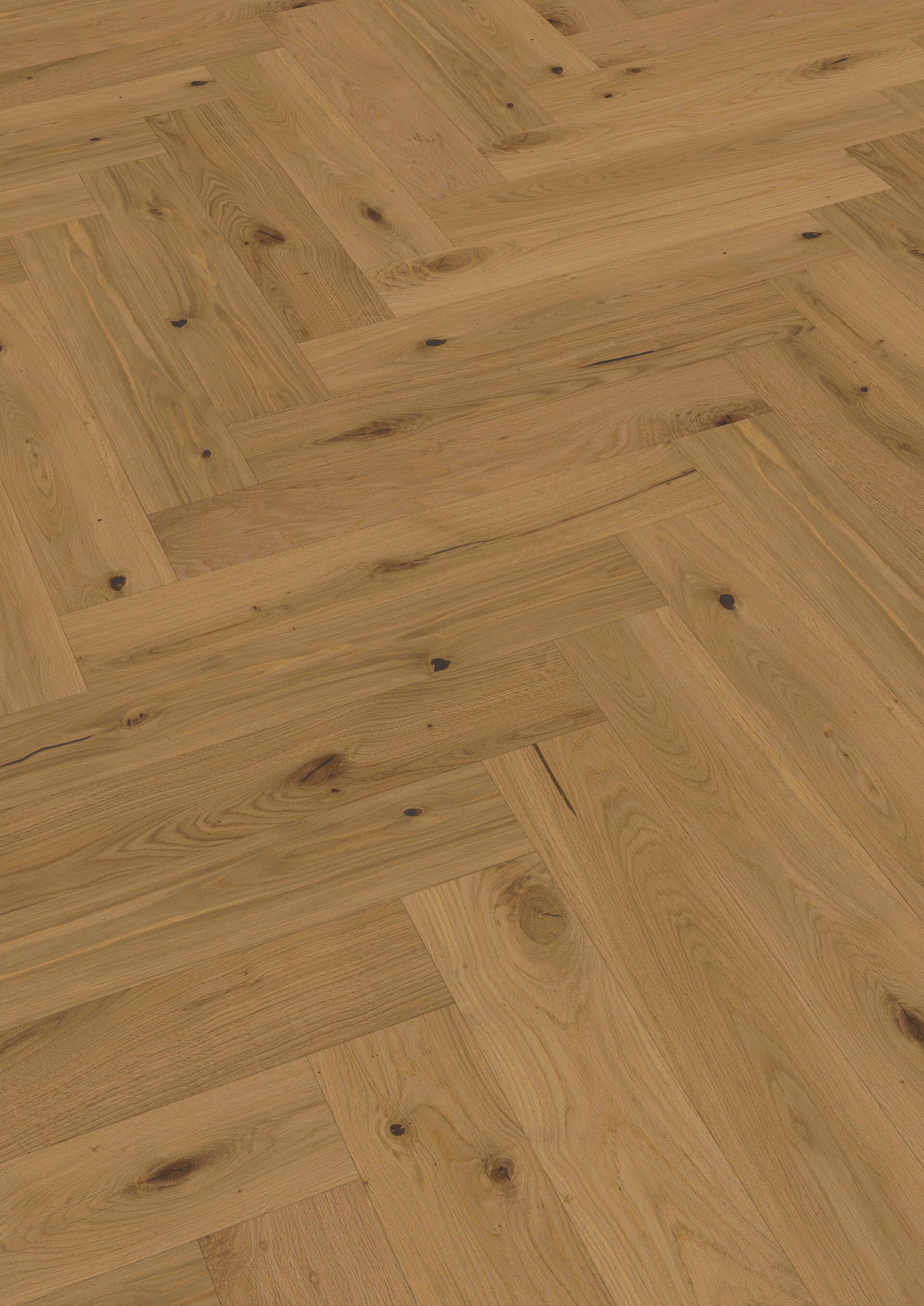 Паркетная доска Meister PS 500 Residence Дуб витал Серовато-бежевый 8809 елка 710×142×13