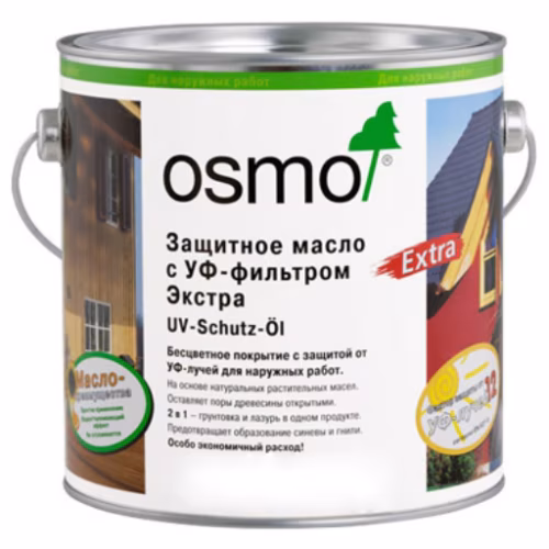 Защитное масло с УФ-фильтром Экстра Osmo UV-Schutz-Ol Extra 429 Натуральное 0,75 л