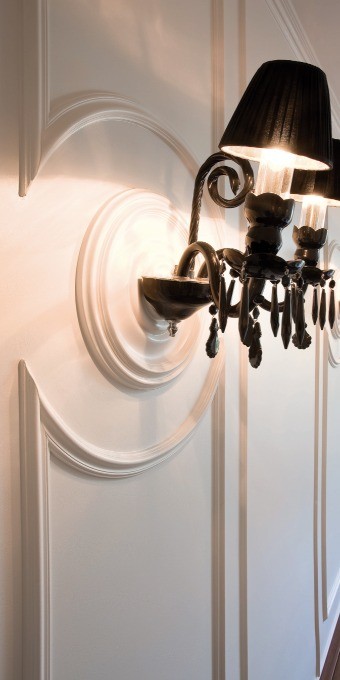 Потолочная розетка под покраску Orac Decor R08 38см фото в интерьере