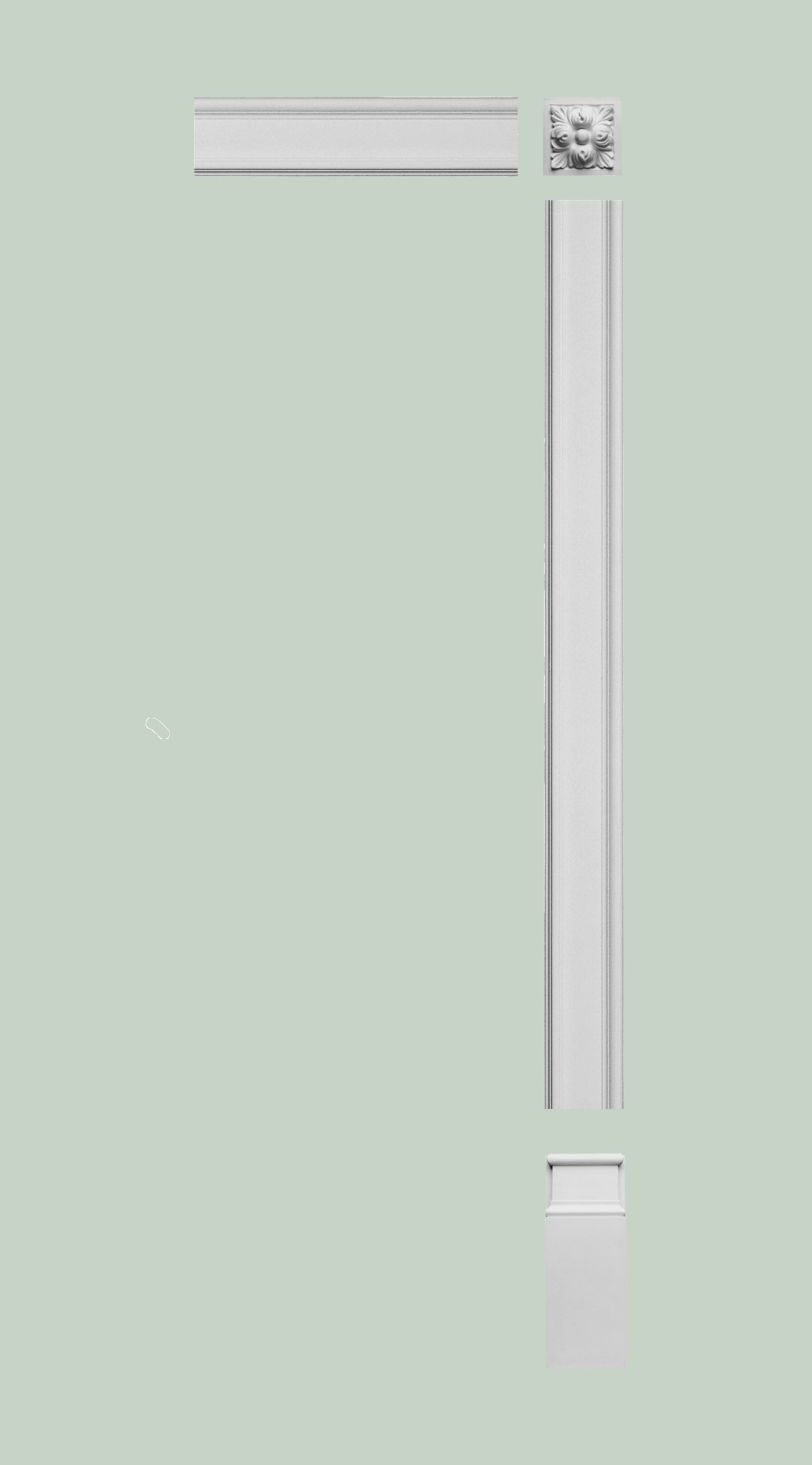 Дверной декор верхний под покраску Orac Decor D210