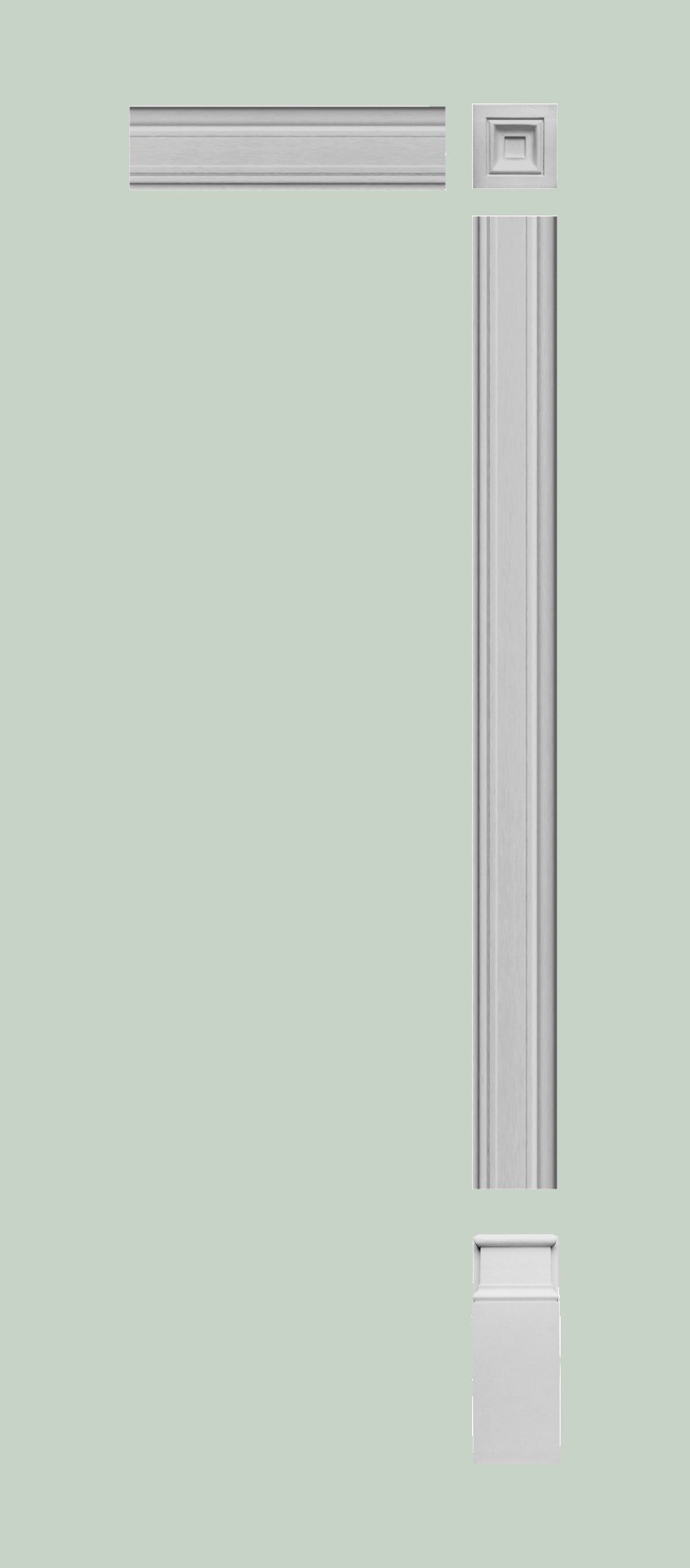 Дверной декор верхний под покраску Orac Decor D200