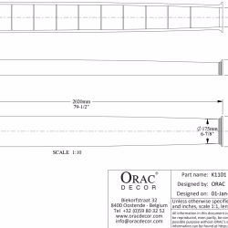 Полуколонна под покраску Orac Decor K1101