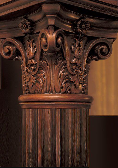 Колонна под покраску Orac Decor K1002 фото в интерьере